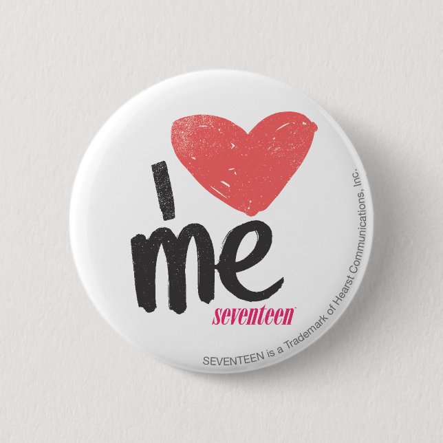 I Heart Me Pink 6 Cm Round Badge (Front)