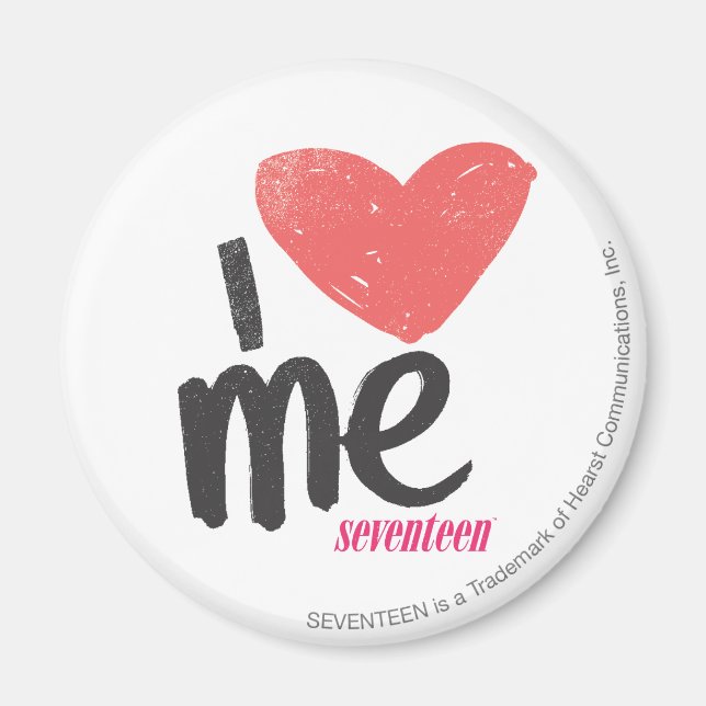 I Heart Me Pink Magnet (Front)