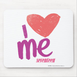 I Heart Me Pink/Purple Mouse Mat