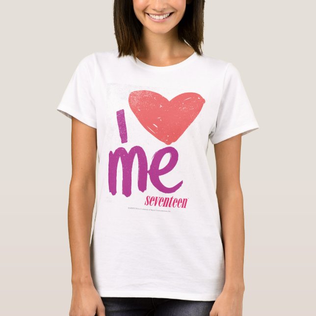 I Heart Me Pink-Purple T-Shirt (Front)