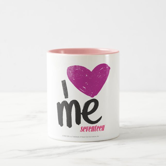 I Heart Me Purple Two-Tone Coffee Mug (Center)