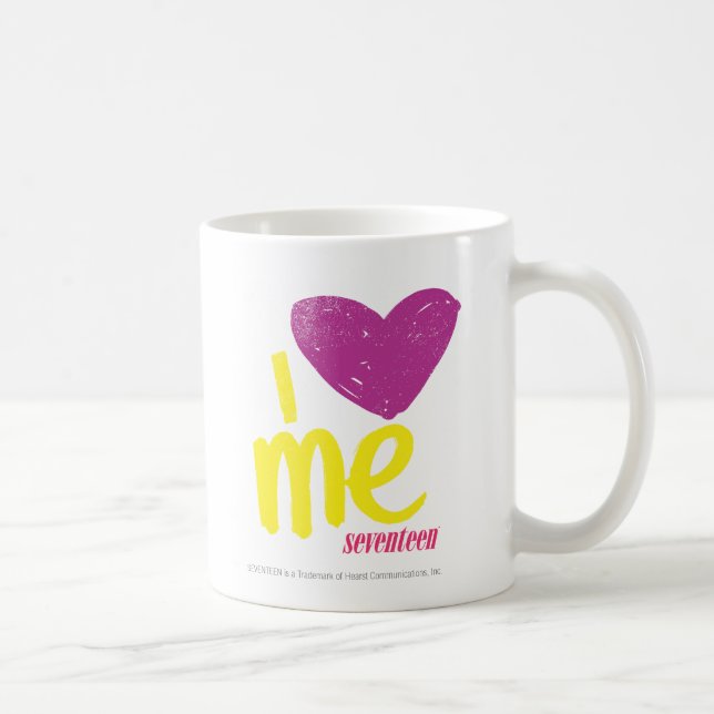 I heart Me Purple/Yellow Coffee Mug (Right)