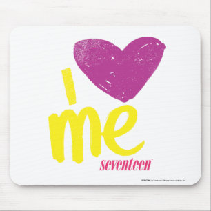 I heart Me Purple/Yellow Mouse Mat