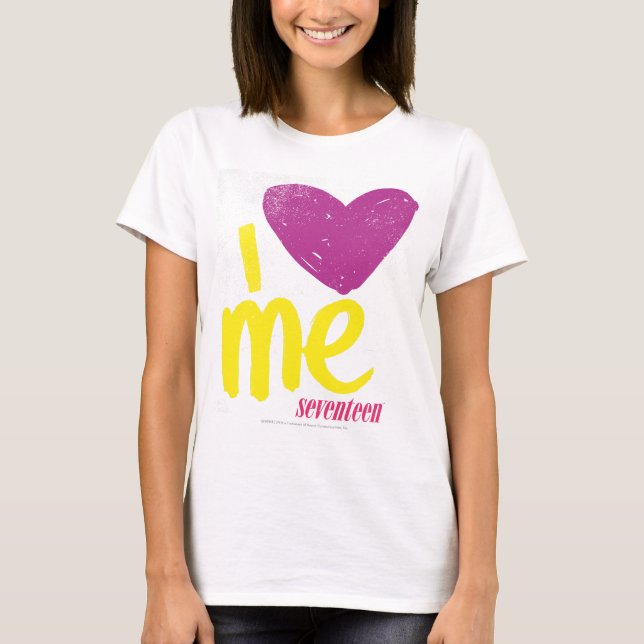I Heart Me Purple-Yellow T-Shirt (Front)