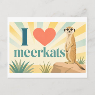 "I [Heart] Meerkats" Postcard