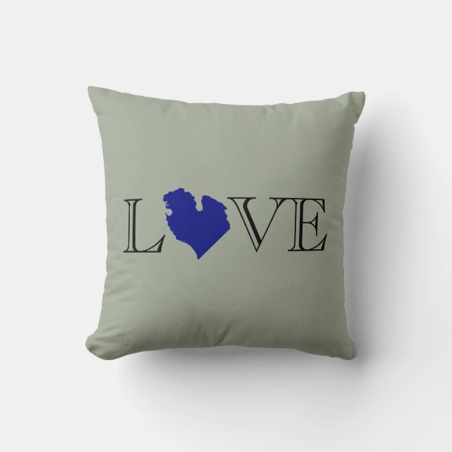 I heart Michigan Cushion (Front)