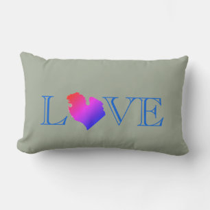 I heart Michigan Lumbar Cushion
