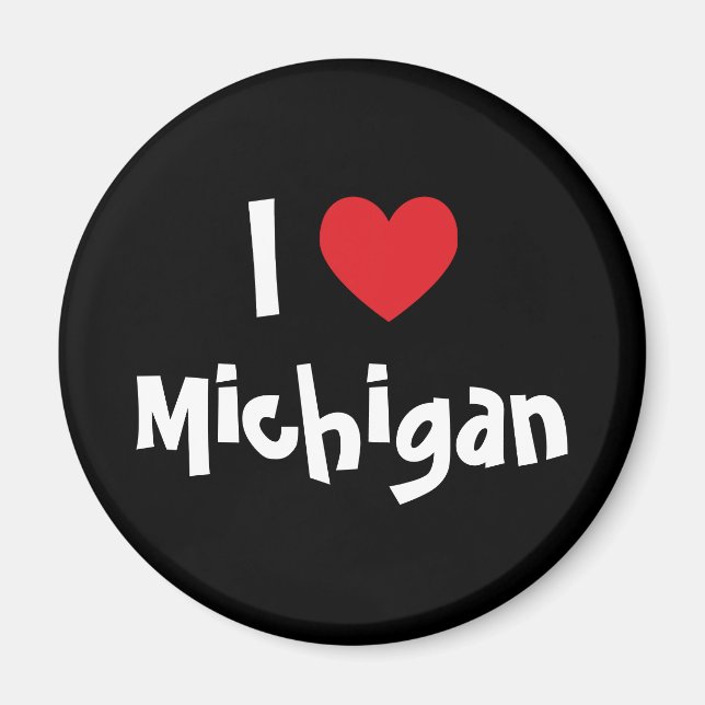 I Heart Michigan Magnet (Front)