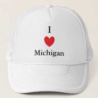 I Heart Michigan Trucker Hat