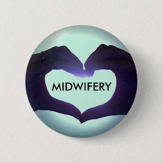 I heart Midwifery 6 Cm Round Badge