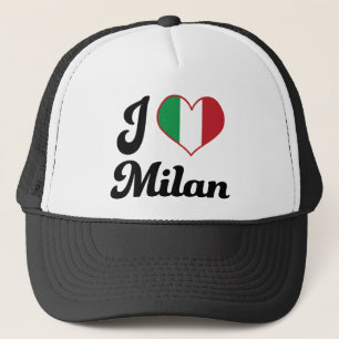 I Heart Milan Italy (Love) Trucker Hat