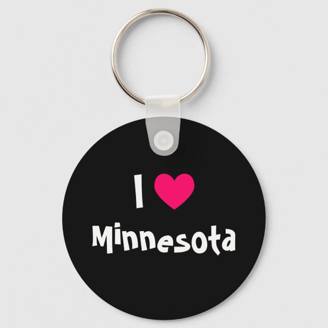 I Heart Minnesota Key Ring (Front)