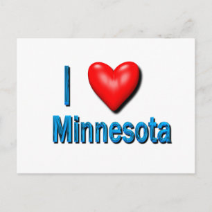 I heart Minnesota Postcard