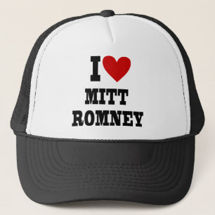 i heart mitt romney trucker hat