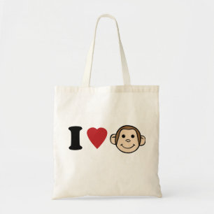 I Heart Monkeys Tote Bag