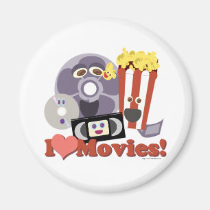 I Heart Movies! Magnet