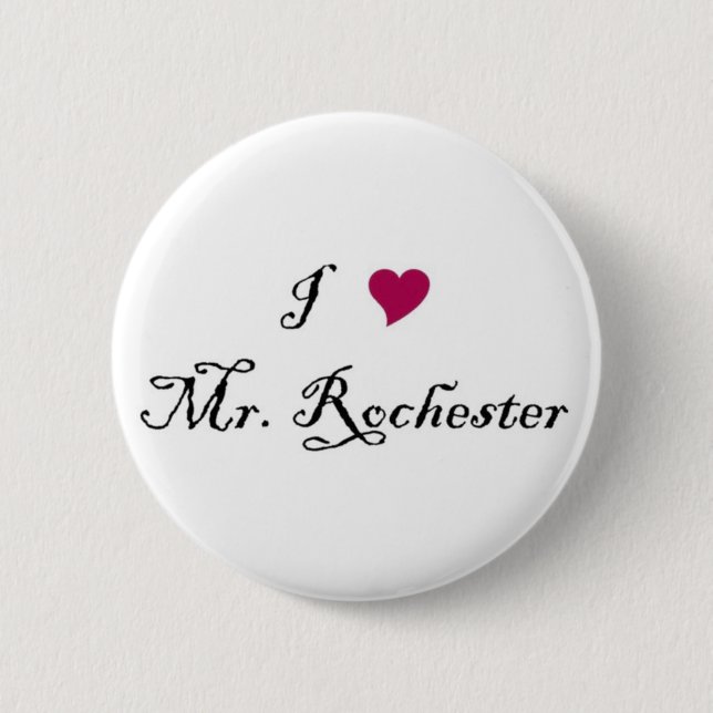 I Heart Mr. Rochester button (Front)