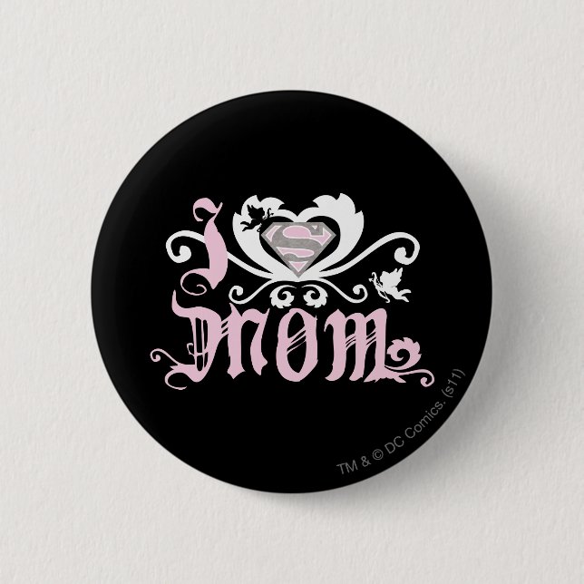 I Heart Mum  Pink 6 Cm Round Badge (Front)