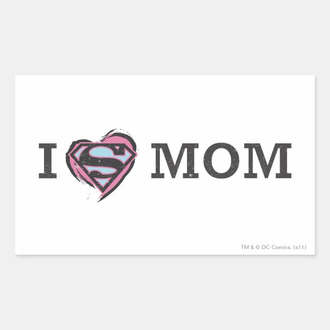 I Heart Mum Rectangular Sticker (Front)