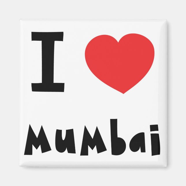 I heart Mumbai / Bombay Magnet (Front)