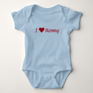 I [Heart] Mummy Blue Bodysuit