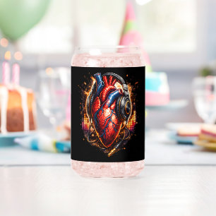 I Heart Music Can Glass