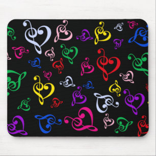 I Heart Music Mouse Mat