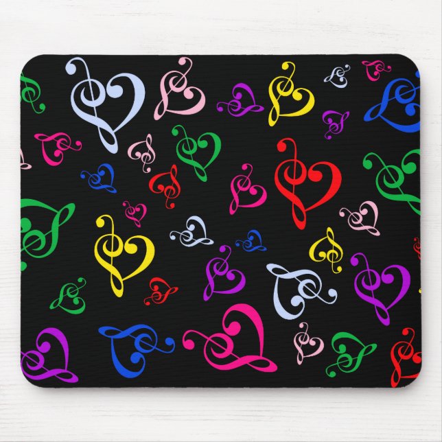 I Heart Music Mouse Mat (Front)