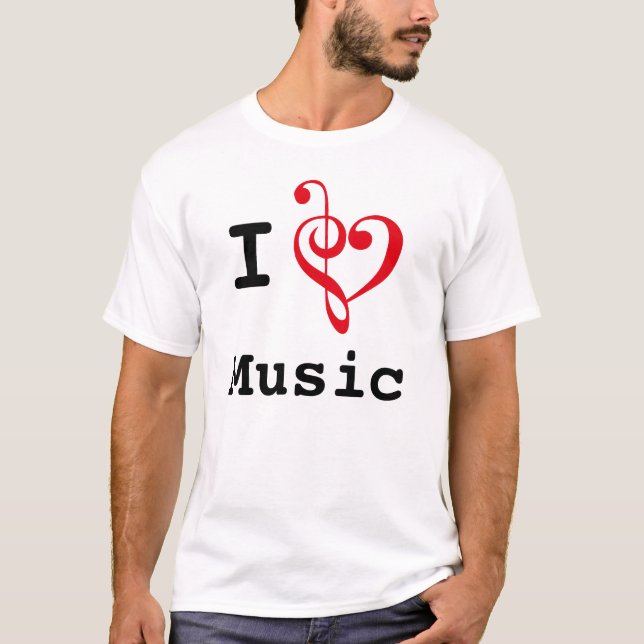 I Heart Music (original style) T-Shirt (Front)