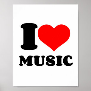 I HEART MUSIC POSTER