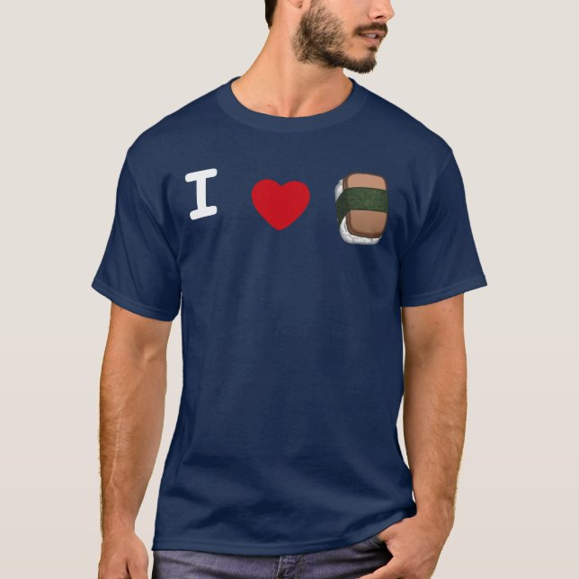 I *heart* Musubi T-Shirt (dark) (Front)