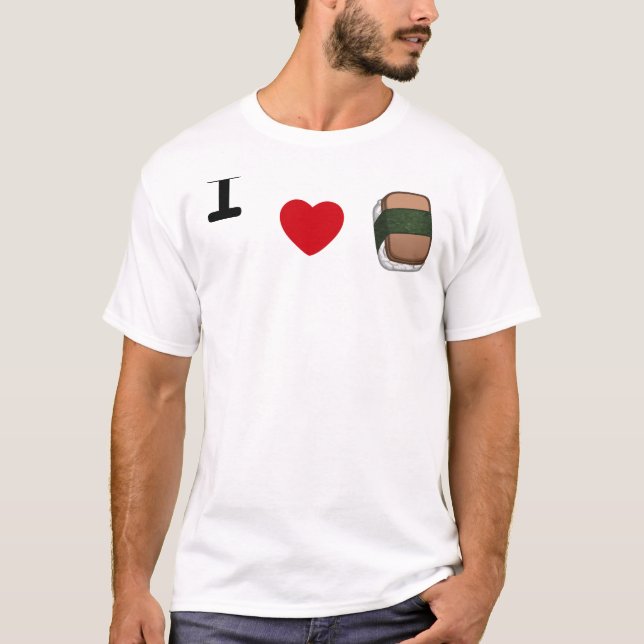 I *heart* Musubi T-Shirt (white) (Front)