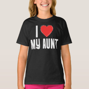 I (Heart) My Aunt Kids Shirt