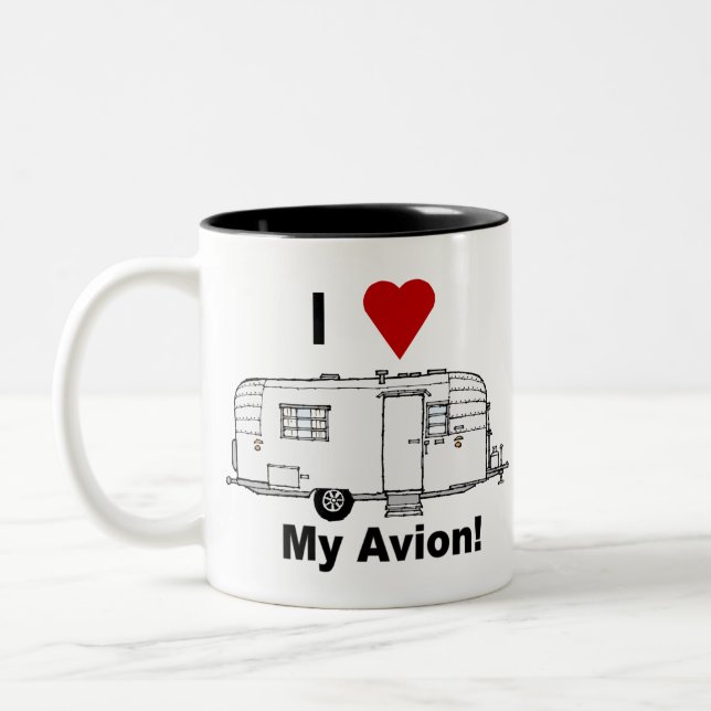 I heart My Avion-fullrig60s Two-Tone Coffee Mug (Left)