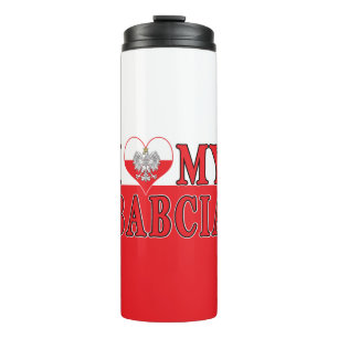I Heart My Babcia Thermal Tumbler