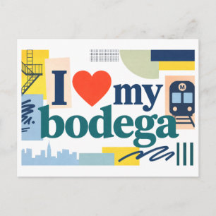 "I [Heart] My Bodega" Postcard