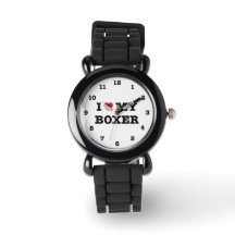 I Heart My Boxer Numbered Wristwatch
