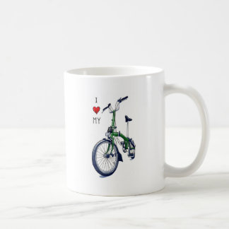 I heart my Brompton (green) Coffee Mug