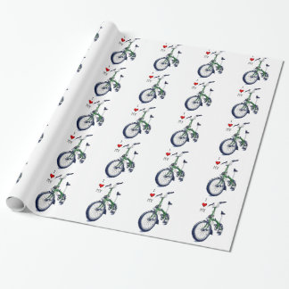 I heart my Brompton (green) Wrapping Paper