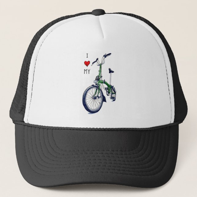 I heart my Brompton.jpg Trucker Hat (Front)
