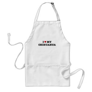 I Heart My Chihuahua Standard Apron