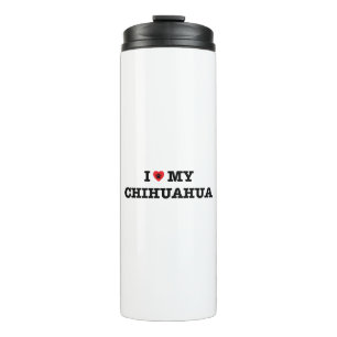 I Heart My Chihuahua Thermal Tumbler