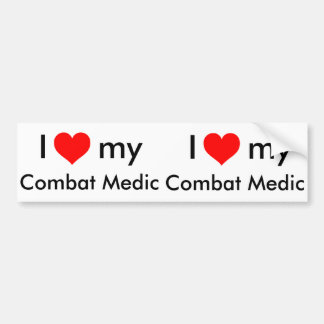 I heart my Combat Medic Bumper Sticker