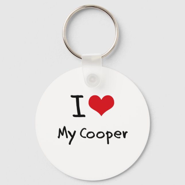 I heart My Cooper Key Ring (Front)