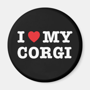 I Heart My Corgi Magnet