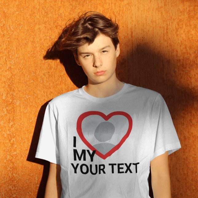 I heart my customisable photo text tshirts (Creator Uploaded)