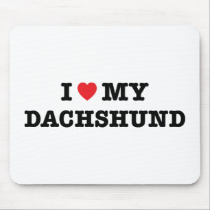 I Heart My Dachshund Mouse Pad