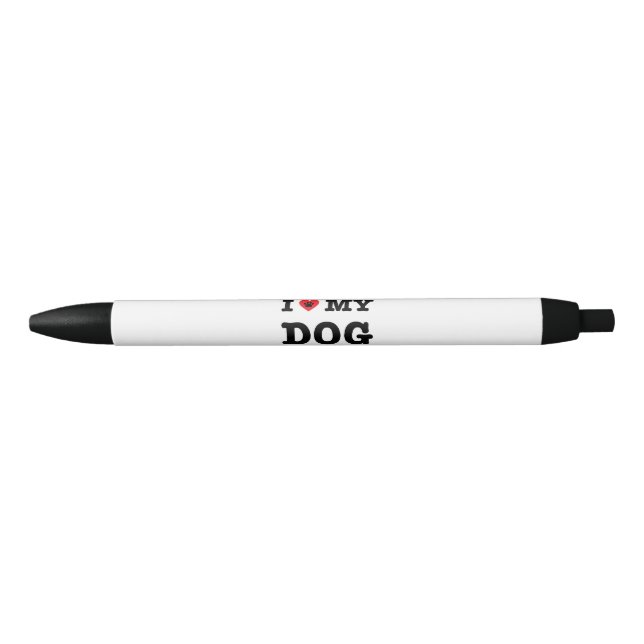 I Heart My Dog Black Ink Pen (Front)