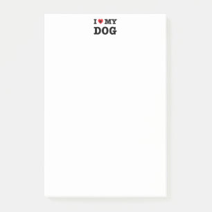 I Heart My Dog Post-it Notes