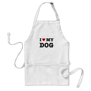 I Heart My Dog Standard Apron